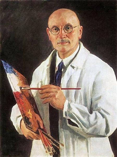 Self-portrait With A Palette by Igor Grabar Oil Painting Reproductions