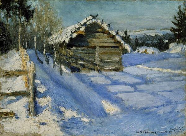 Winter Evening by Igor Grabar Oil Painting Reproductions