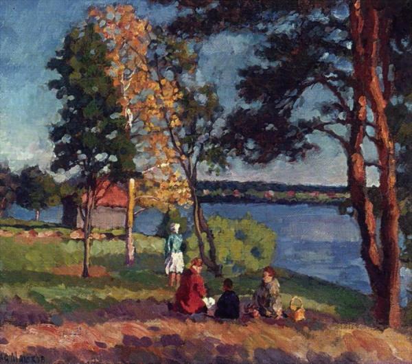 Bank Of The Neva. Evening by Ilya Mashkov