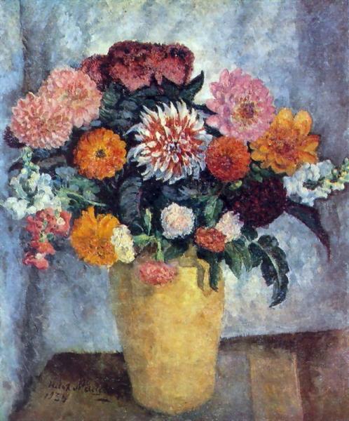 Bouquet In A Clay Jar by Ilya Mashkov