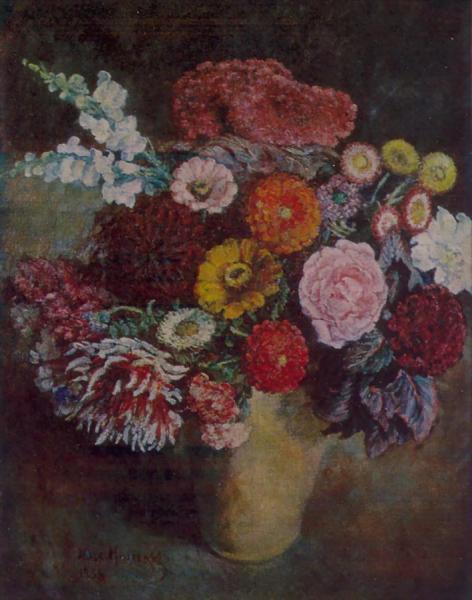 Bouquet On A Dark Background by Ilya Mashkov