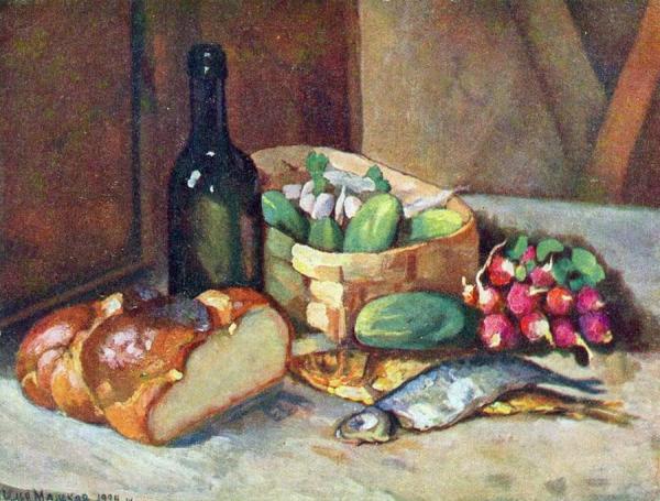 Breakfast by Ilya Mashkov Oil Painting Reproductions