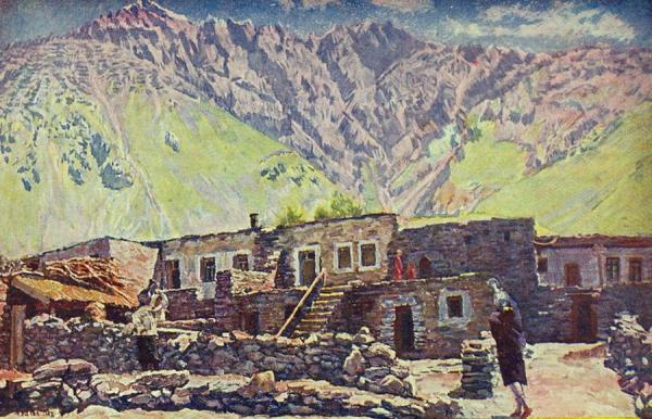 Georgia. Mount Shat And Village by Ilya Mashkov