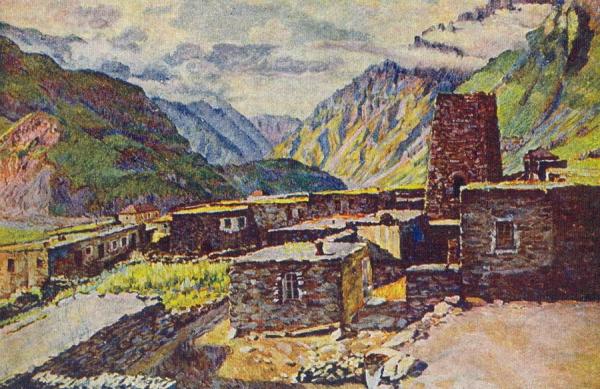 Georgia. View Of The Darial Gorge by Ilya Mashkov