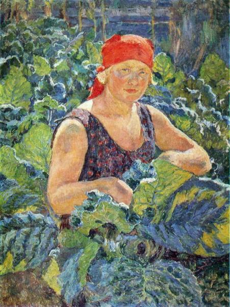 Girl On The Tobacco Plantation by Ilya Mashkov