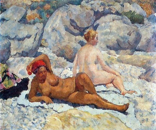 Gurzuf, Women's Beach by Ilya Mashkov