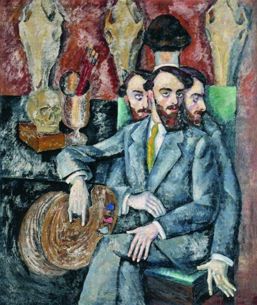 Portrait Of Painter A.i. Milman by Ilya Mashkov