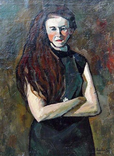Portrait Of Writer Emma Ribarik by Ilya Mashkov