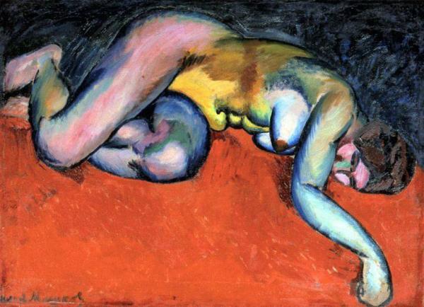 Reclining Nude by Ilya Mashkov