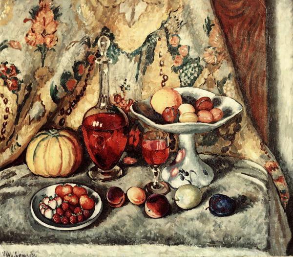 Still Life With Brocade by Ilya Mashkov