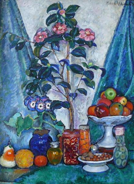 Still Life With Camelias by Ilya Mashkov