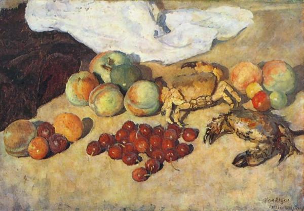 Still Life With Crabs by Ilya Mashkov
