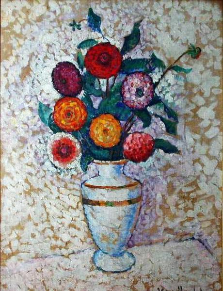 Still Life With Dahlias by Ilya Mashkov