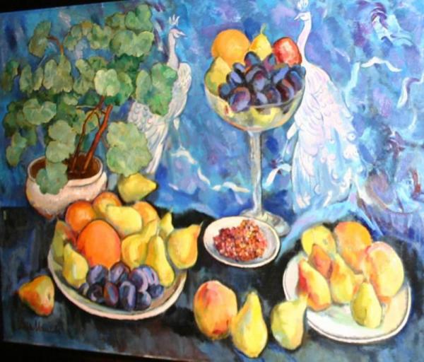 Still Life With Peacocks by Ilya Mashkov