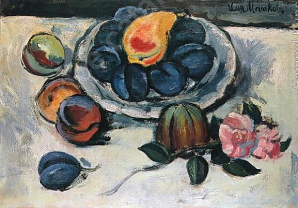 Still Life With Plums by Ilya Mashkov