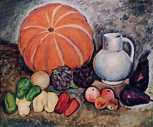 Still Life With Pumpkin by Ilya Mashkov