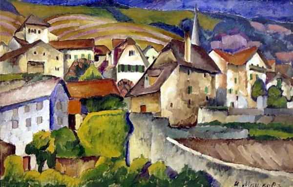 Town In Switzerland by Ilya Mashkov