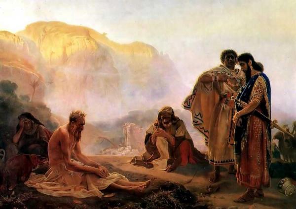 Job And His Friends. by Ilya Yefimovich Repin