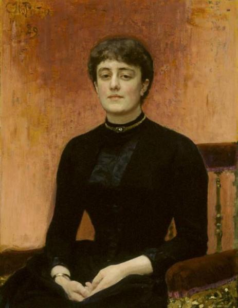 Portrait Of Jelizaveta Zvantseva by Ilya Yefimovich Repin