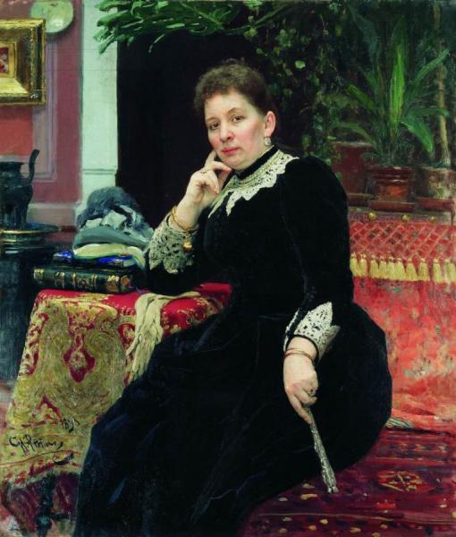 Portrait Of The Philanthropist Olga Sergeyevna Aleksandrova-heinz. by Ilya Yefimovich Repin