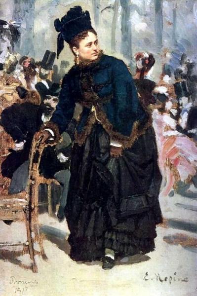 Woman (study). by Ilya Yefimovich Repin