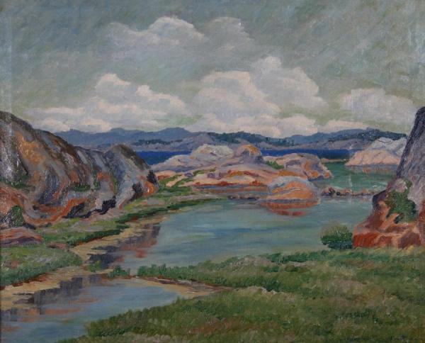 Coastal Landscape (kystlandskap) by Ingvald Engelbrechtsen