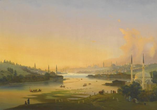Sunrise Over The Golden Horn by Ippolito Caffi