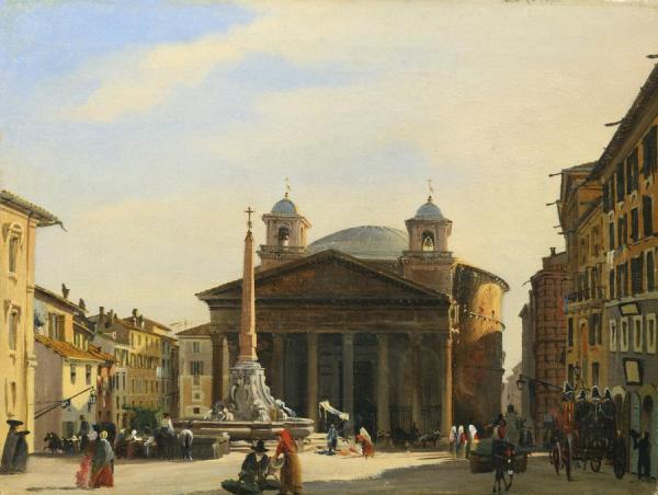 Ippolito Caffi The Pantheon, Rome