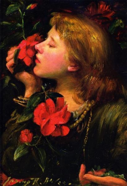 Camellia Blossoms by Irving Ramsey Wiles