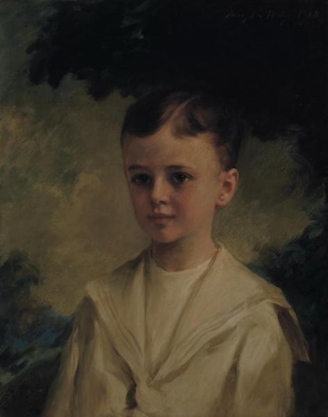 Portrait Of A Young Boy by Irving Ramsey Wiles