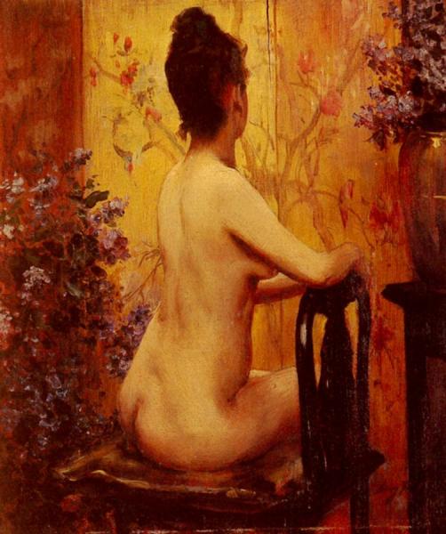 Seated Nude by Irving Ramsey Wiles