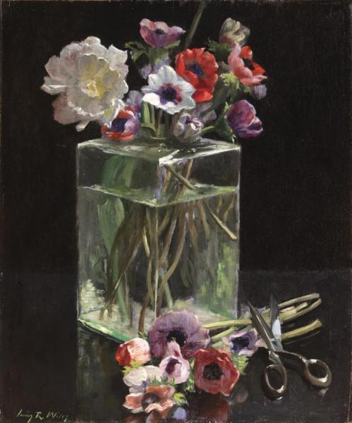Still-life With Anemones by Irving Ramsey Wiles