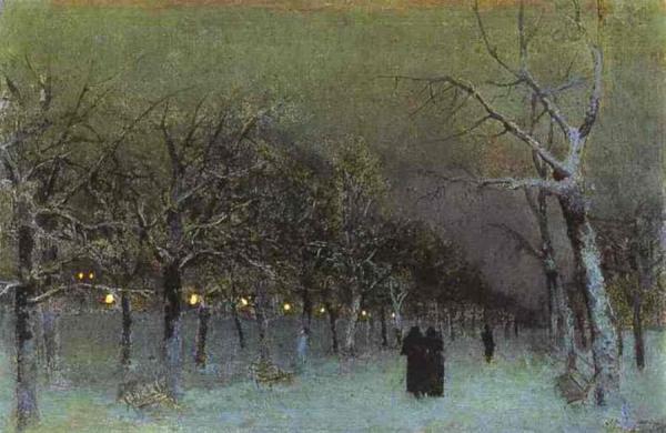 Boulevard In The Evening by Isaac Ilich Levitan