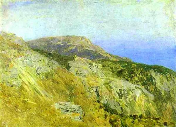 Corniche, Southern France. Sketch by Isaac Ilich Levitan