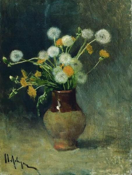 Dandelions by Isaac Ilich Levitan Oil Painting Reproductions