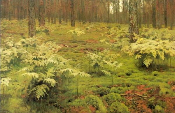 Ferns In A Forest by Isaac Ilich Levitan