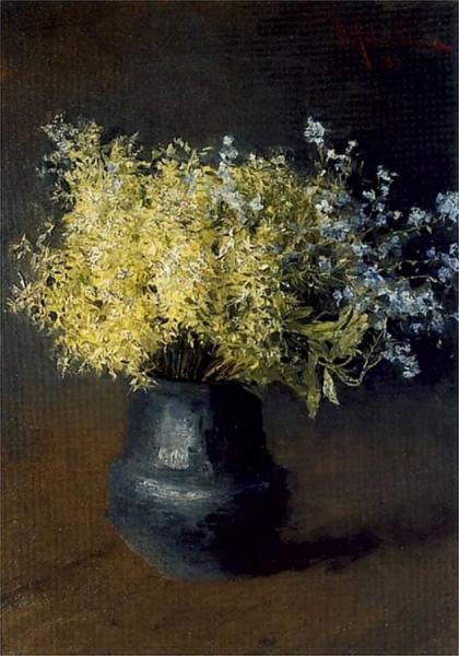 Forest Violets And Forget-me-nots by Isaac Ilich Levitan