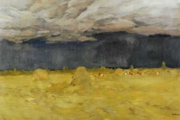 Haystacking by Isaac Ilich Levitan Oil Painting Reproductions