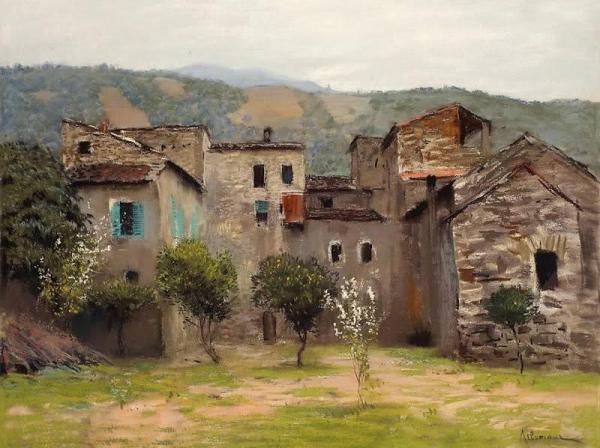 In The Vicinity Of Bordiguera, In The North Of Italy by Isaac Ilich Levitan