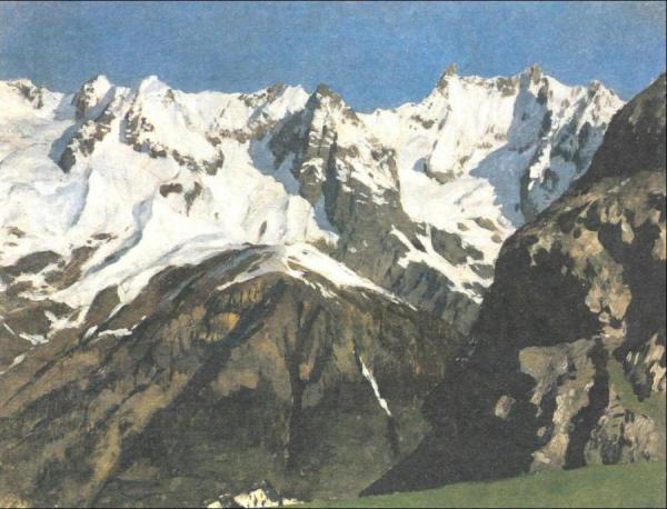 Range Of Mountains, Mont Blanc by Isaac Ilich Levitan