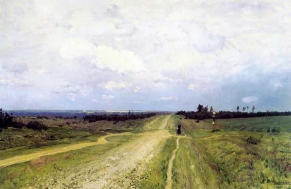 The Vladimir's Road by Isaac Ilich Levitan