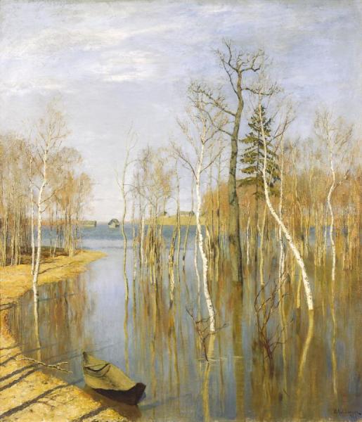 Springtime, High Water by Isaac Ilich Levitan