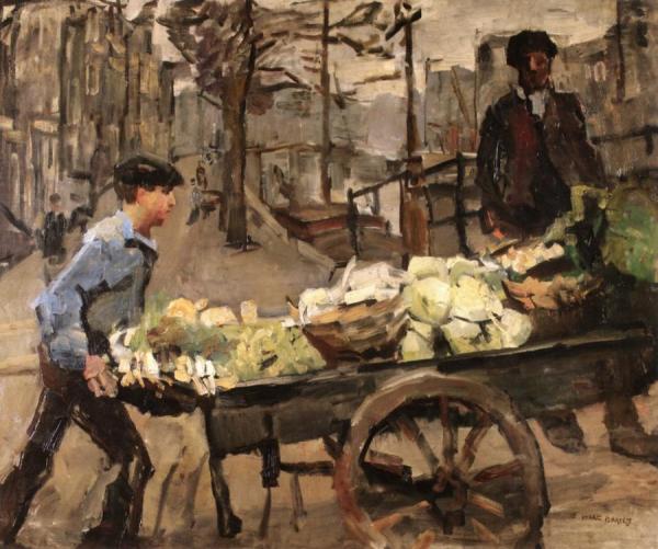 Isaac Israels A Vegetable Seller On The Brouwersgracht, Amsterdam