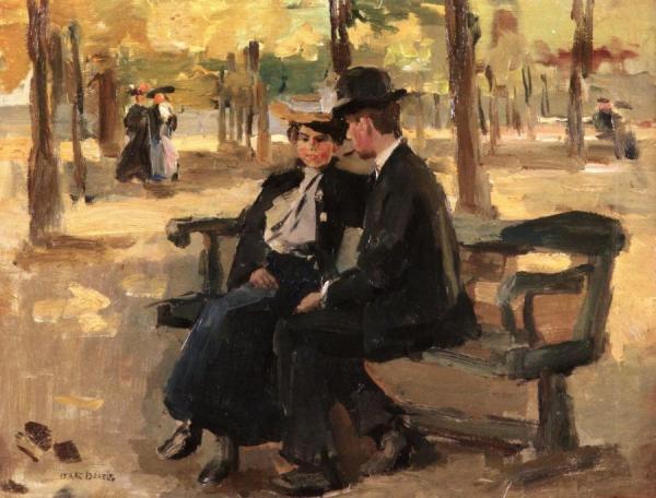 Isaac Israels An Afternoon In The Bois De Boulogne, Paris