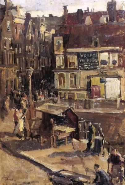 Bridge Over A Canal. Sunshine by Isaac Israels