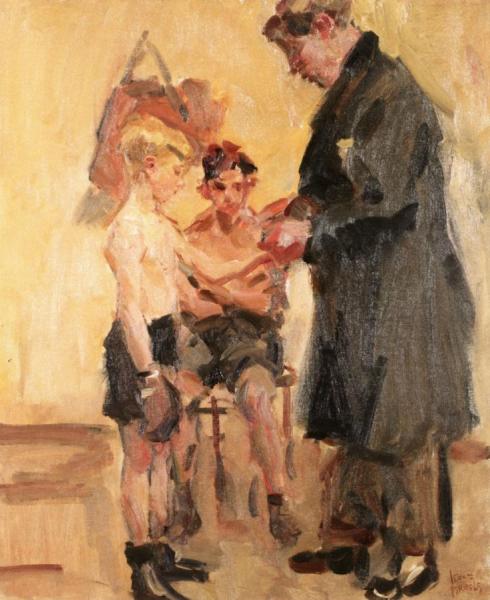 The Boxing Lesson by Isaac Israels