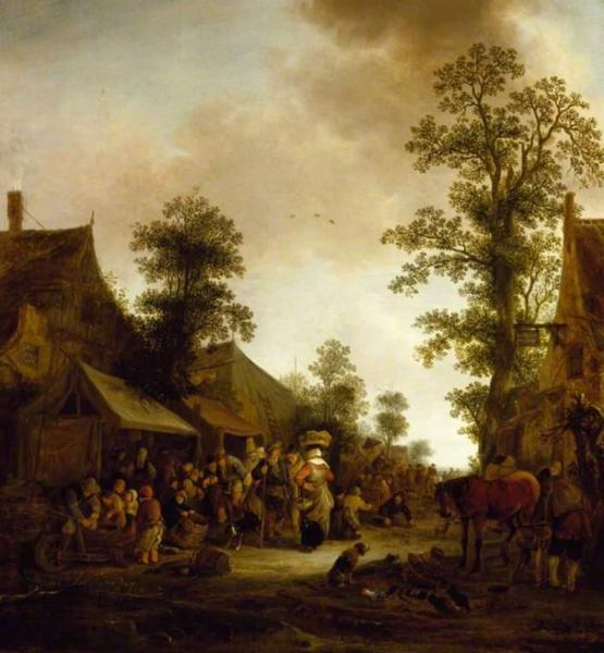 A Village Fair by Isaac Van Ostade Oil Painting Reproductions