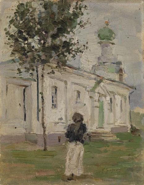 By The Church by Isaak Brodsky
