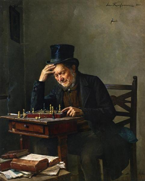 The Chess Player by Isidor Kaufmann