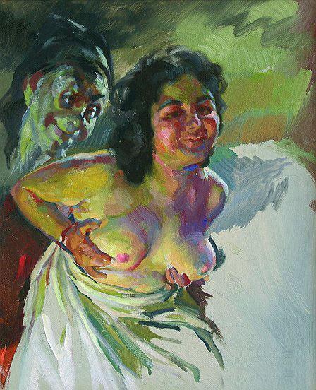 Desnudo by Ismael Blat Monzo Oil Painting Reproductions